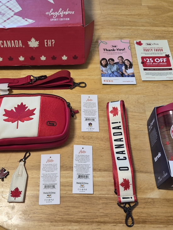 lug Handbags - NWT Luglifebox Spirit Edition Canada Maple Leaf Crossbody